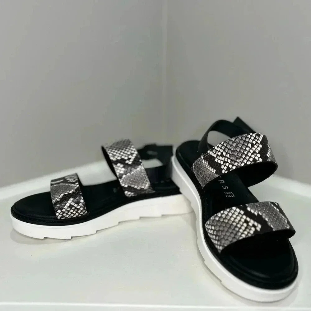 Ateliers Snakeskin Print Platform Sandal